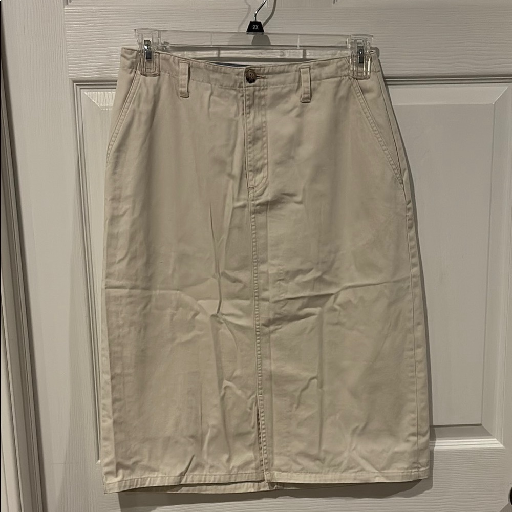Like New! St. John's Bay Tan Pencil Skirt